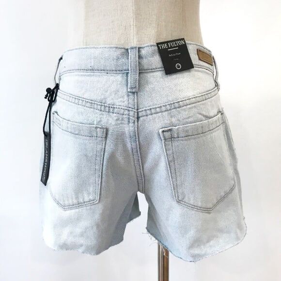 Blank NYC The Fulton Roll Up Shorts Light Denim NEW Cut Offs $88 Size 27 - Picture 2 of 12